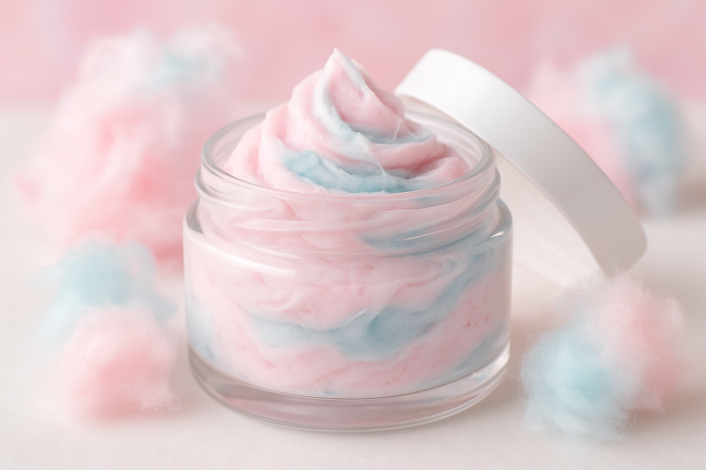 whipped body butter with cotton candy