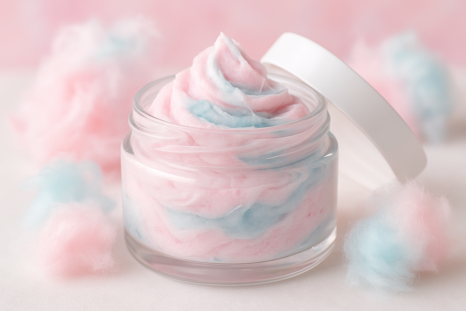 whipped body butter with cotton candy